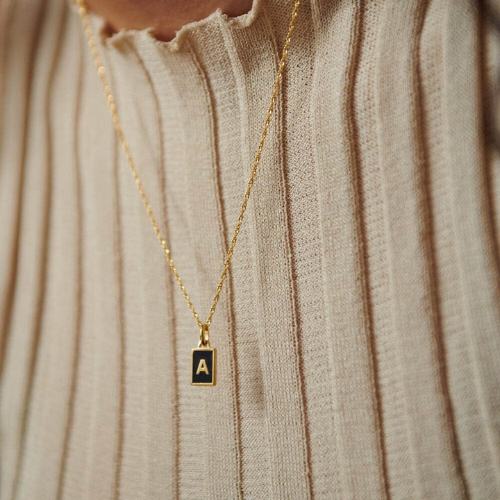 Daisy London 18ct Gold Plate Personalised Initial Pendant-B image 4