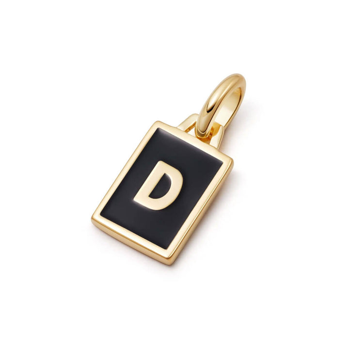 Daisy London 18ct Gold Plate Personalised Initial Pendant-D image