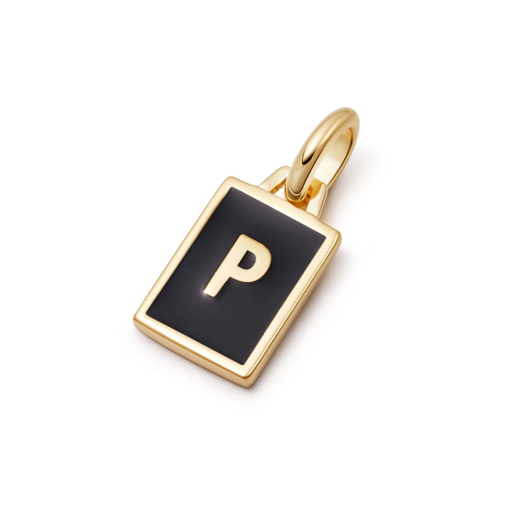 Daisy London 18ct Gold Plate Personalised Initial Pendant-P image