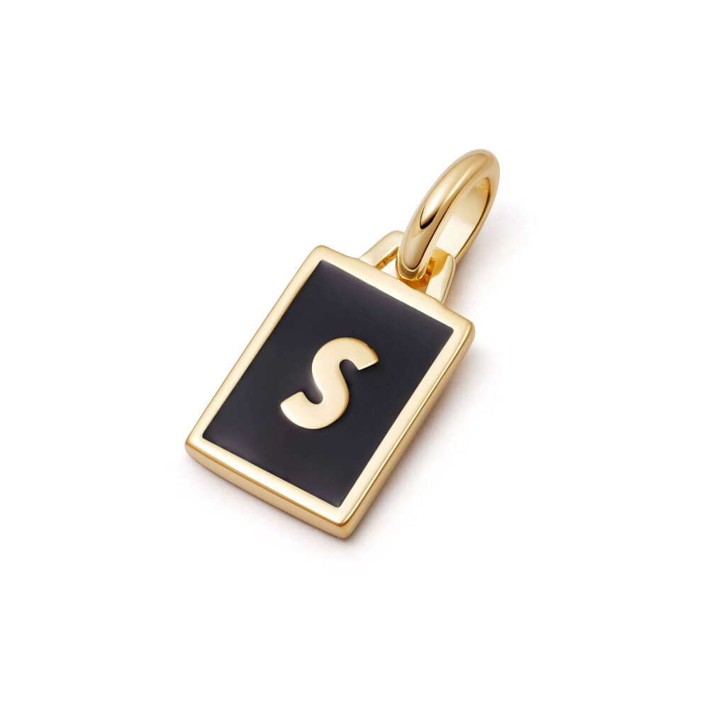 Daisy London 18ct Gold Plate Personalised Initial Pendant-S image