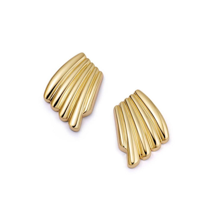 Daisy London 18ct Gold Plate Polly Sayer Oversized Wave Stud Earrings - MococoDaisy LondonSPE11_GPEarrings
