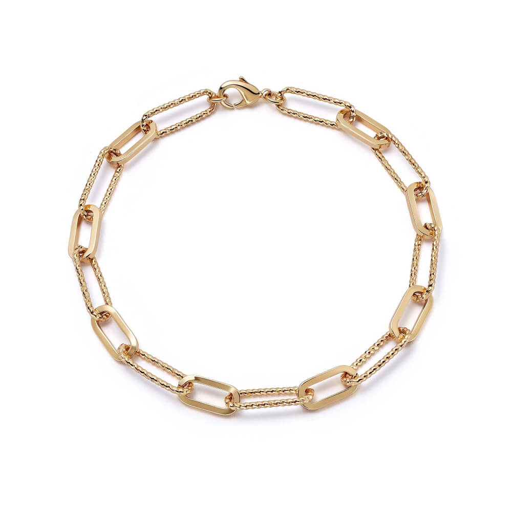 Daisy London 18ct Gold Plate Polly Sayer Paperclip Chain Bracelet - MococoDaisy LondonSPBR03_GPBracelets