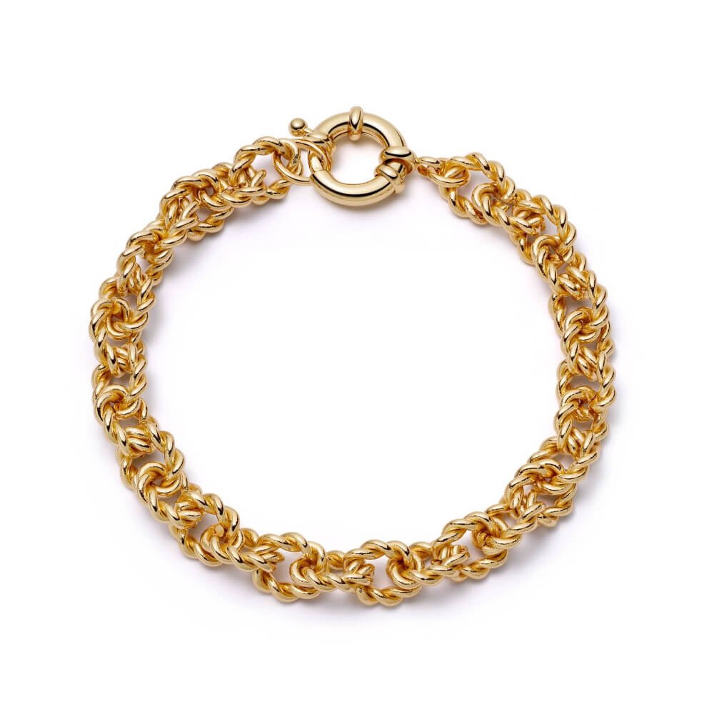Daisy London 18ct Gold Plate Polly Sayer Vintage Rope Chain Bracelet - MococoDaisy LondonSPBR06_GPBracelets