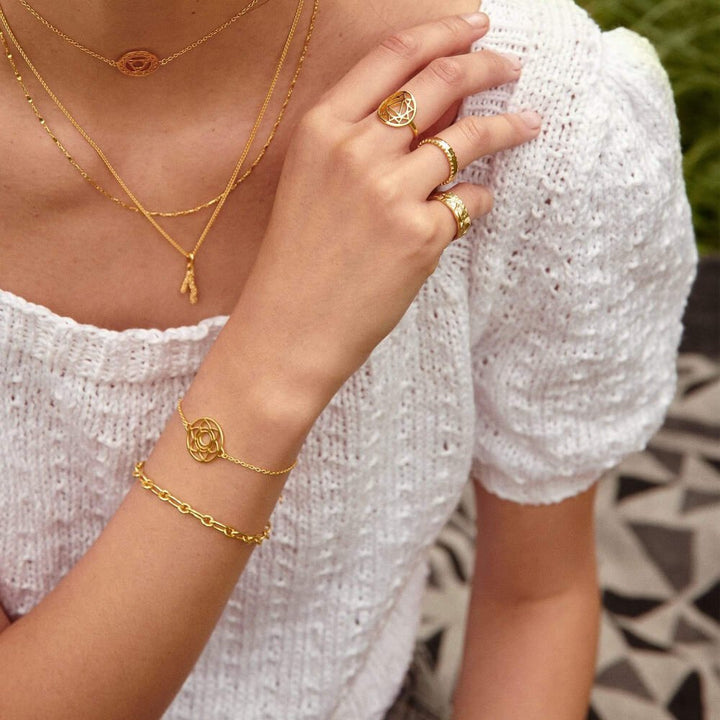 Daisy London 18ct Gold Plate Sacral Sexuality Chakra Bracelet - MococoDaisy LondonCHKBR1002Bracelets