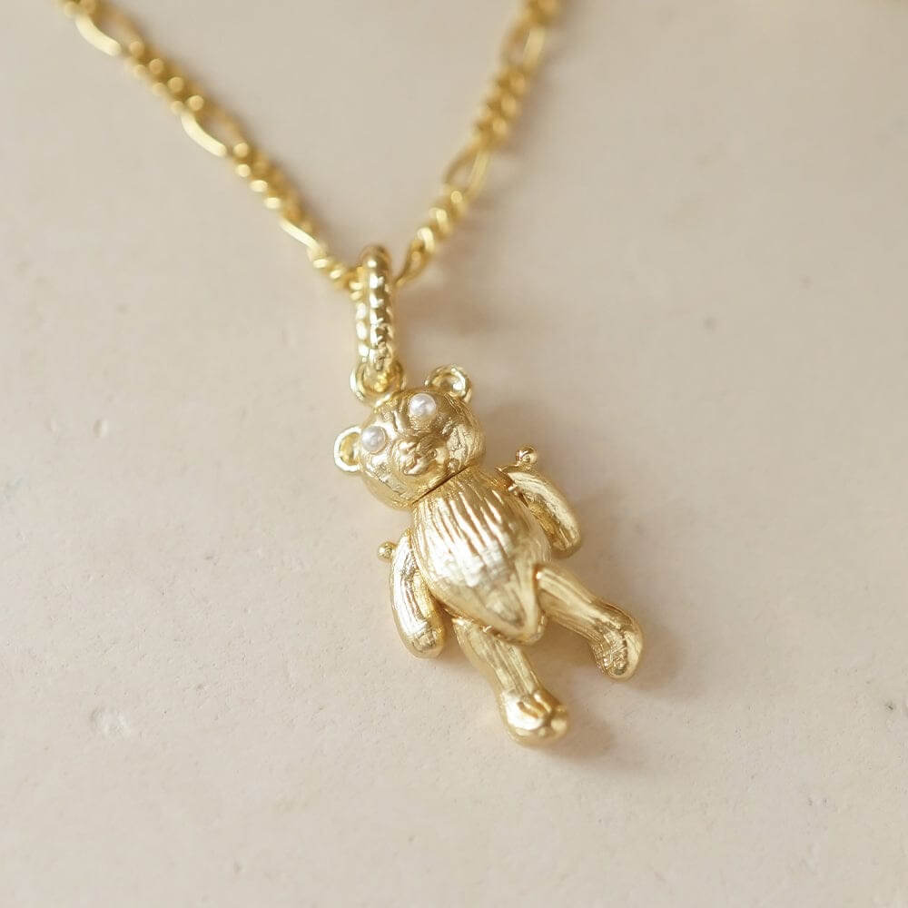 Daisy London 18ct Gold Plate Shrimps Teddy Bear Charm Bracelet - MococoDaisy LondonGSET159_GPBracelets