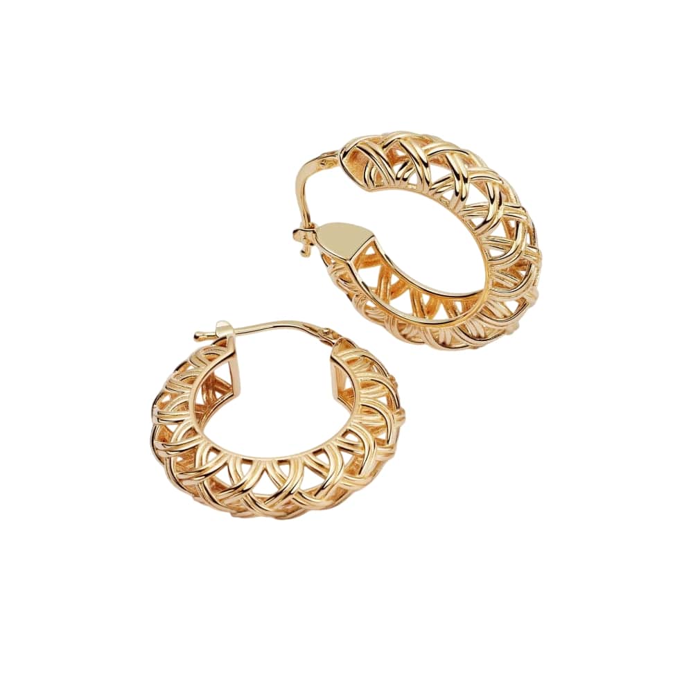 Daisy London 18ct Gold Plate Shrimps Woven Maxi Hoop Earrings - MococoDaisy LondonSHE001_GPEarrings