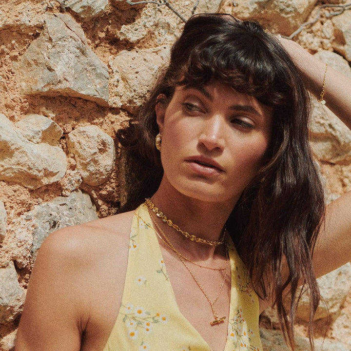 Daisy London 18CT Gold Plate Spiral Chain Necklace - MococoDaisy LondonSN23_GP5056104135587Necklace