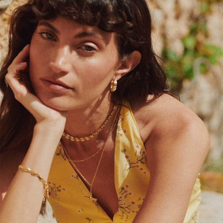 Daisy London 18CT Gold Plate Spiral Chain Necklace - MococoDaisy LondonSN23_GP5056104135587Necklace