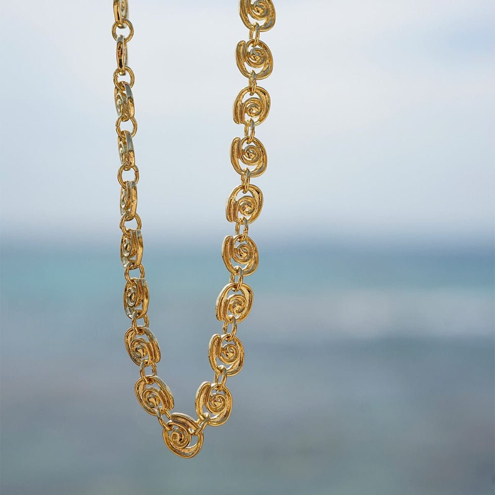 Daisy London 18CT Gold Plate Spiral Chain Necklace - MococoDaisy LondonSN23_GP5056104135587Necklace