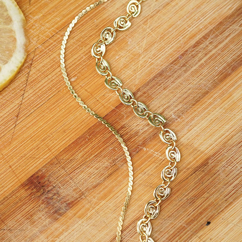 Daisy London 18CT Gold Plate Spiral Snake Chain Bracelet 4