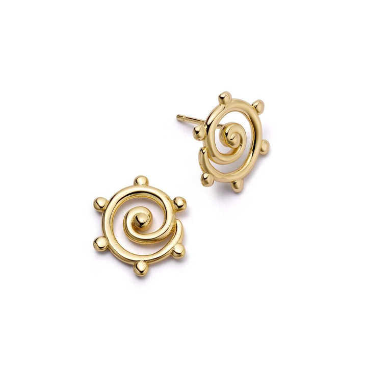 Daisy London 18CT Gold Plate Spiral Sun Maxi Stud Earrings - MococoDaisy LondonSE24_GP5056104135488Earrings
