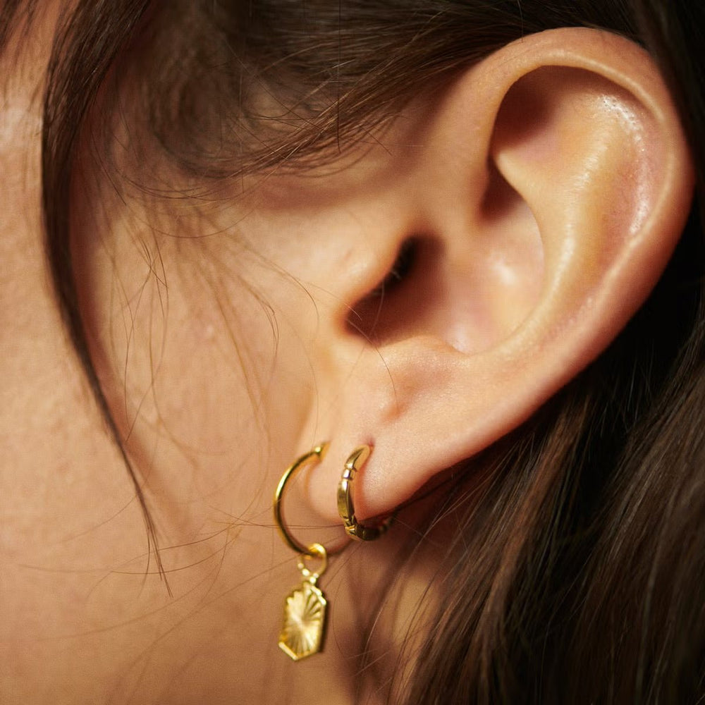 Daisy London 18ct Gold Plate Stacked Huggie Hoops - MococoDaisy LondonEB8008_GP5056104103944Earrings