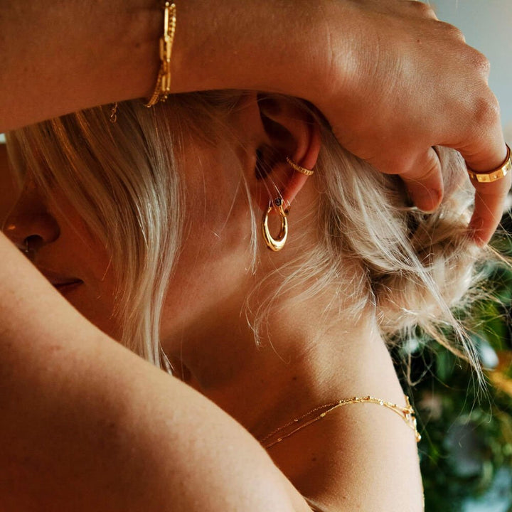 Daisy London 18ct Gold Plate Studded Ear Cuff - MococoDaisy LondonWE01_GPEarrings