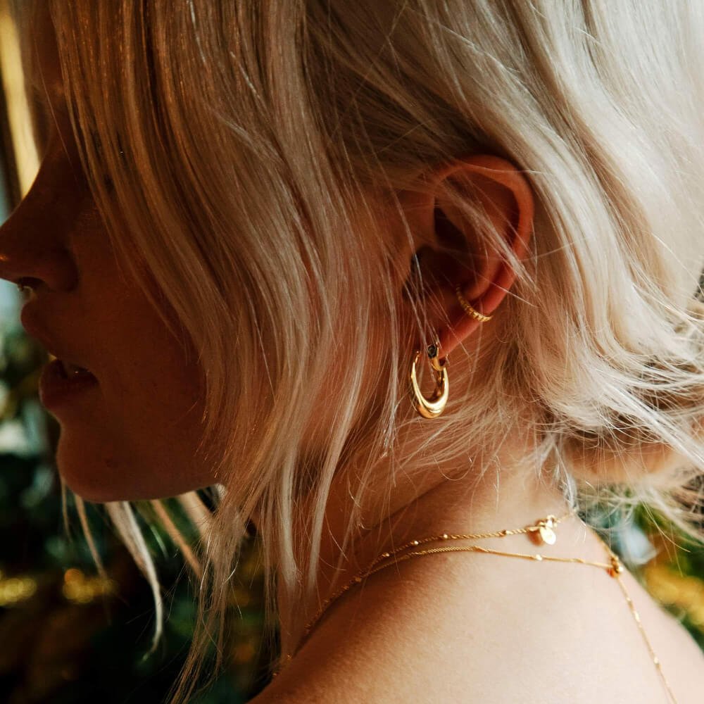 Daisy London 18ct Gold Plate Studded Ear Cuff - MococoDaisy LondonWE01_GPEarrings
