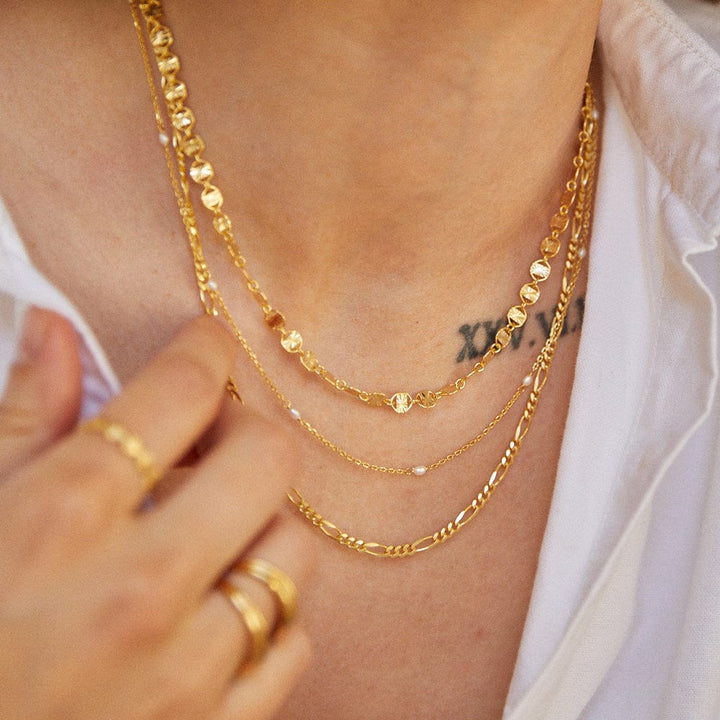 Daisy London 18ct Gold Plate Treasures Sunburst Chain Necklace - MococoDaisy LondonTN06_GPNecklaces