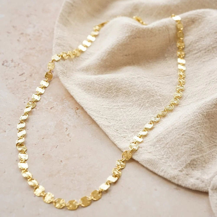 Daisy London 18ct Gold Plate Treasures Sunburst Chain Necklace - MococoDaisy LondonTN06_GPNecklaces