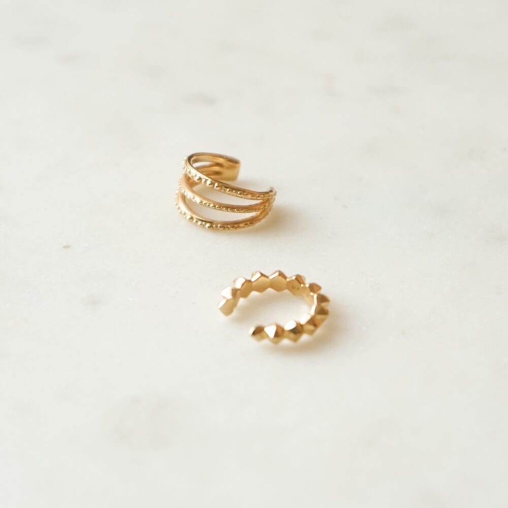 Daisy London 18ct Gold Plate Triple Ear Cuff - MococoDaisy LondonCF01_GPEarrings