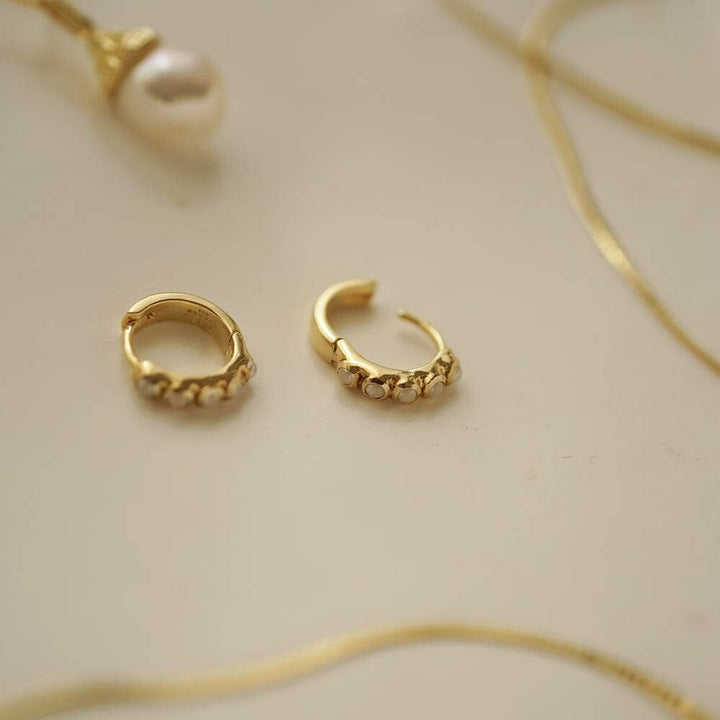 Daisy London 18ct Gold Plate Ultimate Pearl Earring Stack - MococoDaisy LondonGSET126_GPEarrings