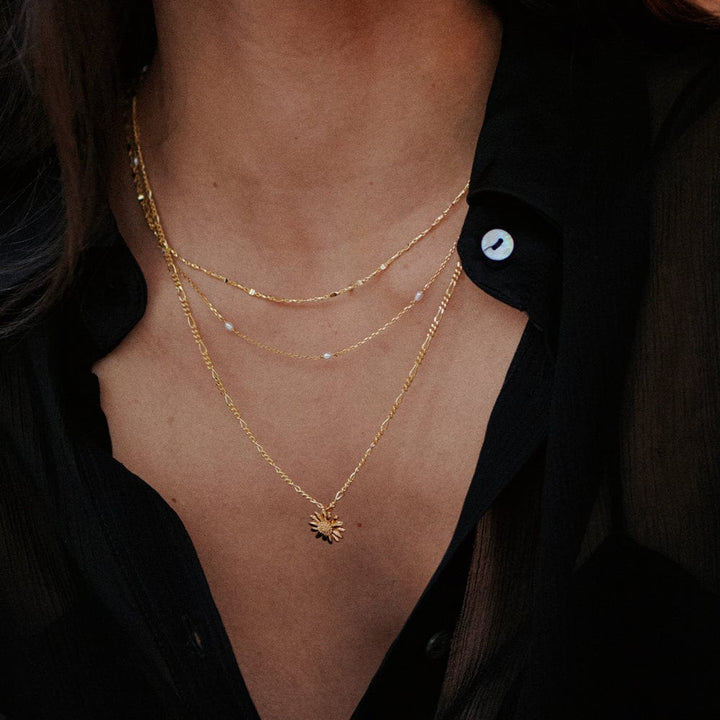 Daisy London 18ct Gold Plated English 12mm Daisy Necklace - MococoDaisy LondonN2002_GP5056104109182Necklaces