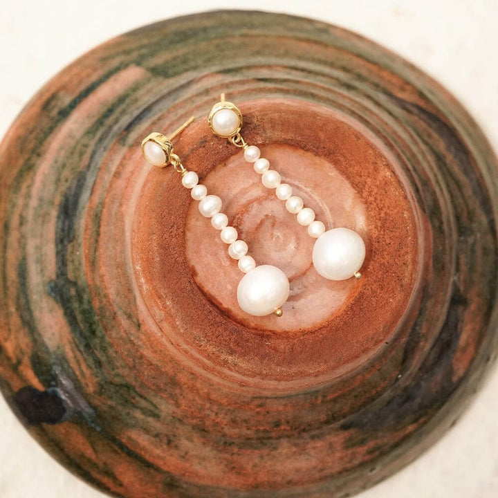 Daisy London Baroque & Seed Pearl Drop Earrings - MococoDaisy LondonSE15_GPEarrings