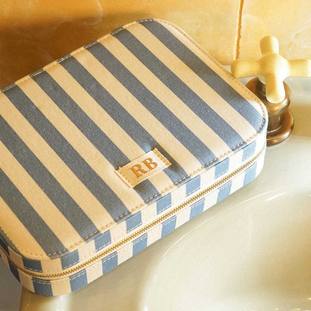 Daisy London Blue Stripe Large Jewellery Box Additional Image - 1