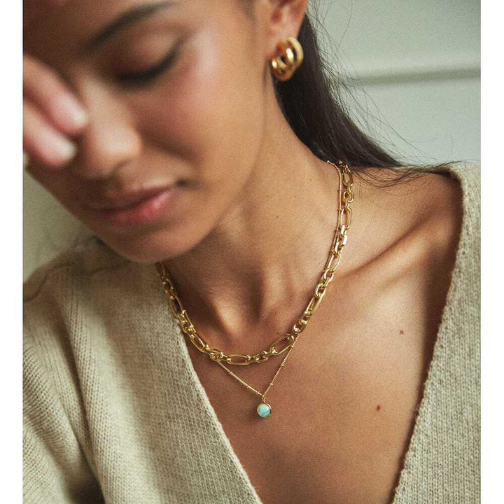 Daisy London Gold Amazonite Healing Stone Necklace - MococoDaisy LondonHN2003_GPNecklaces
