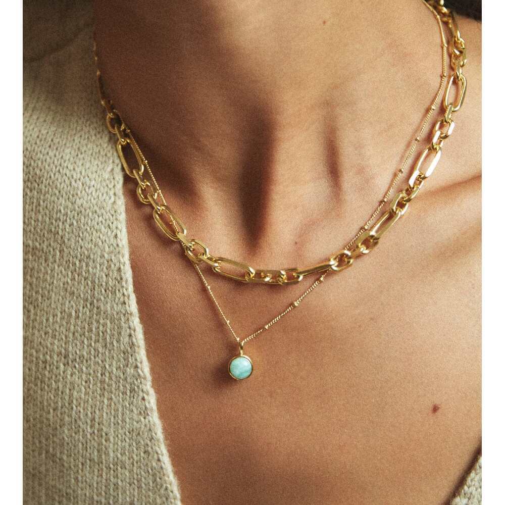 Daisy London Gold Amazonite Healing Stone Necklace - MococoDaisy LondonHN2003_GPNecklaces