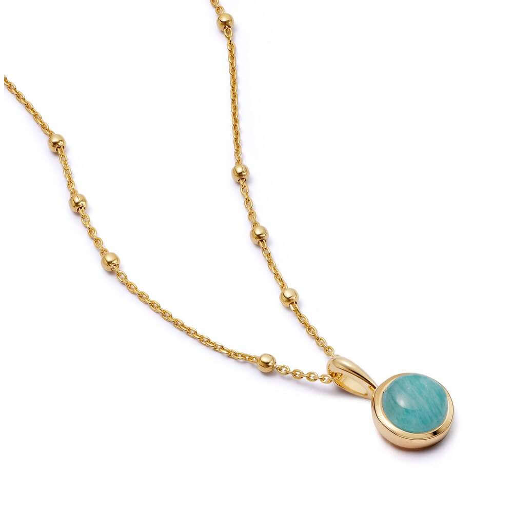 Daisy London Gold Amazonite Healing Stone Necklace - MococoDaisy LondonHN2003_GPNecklaces