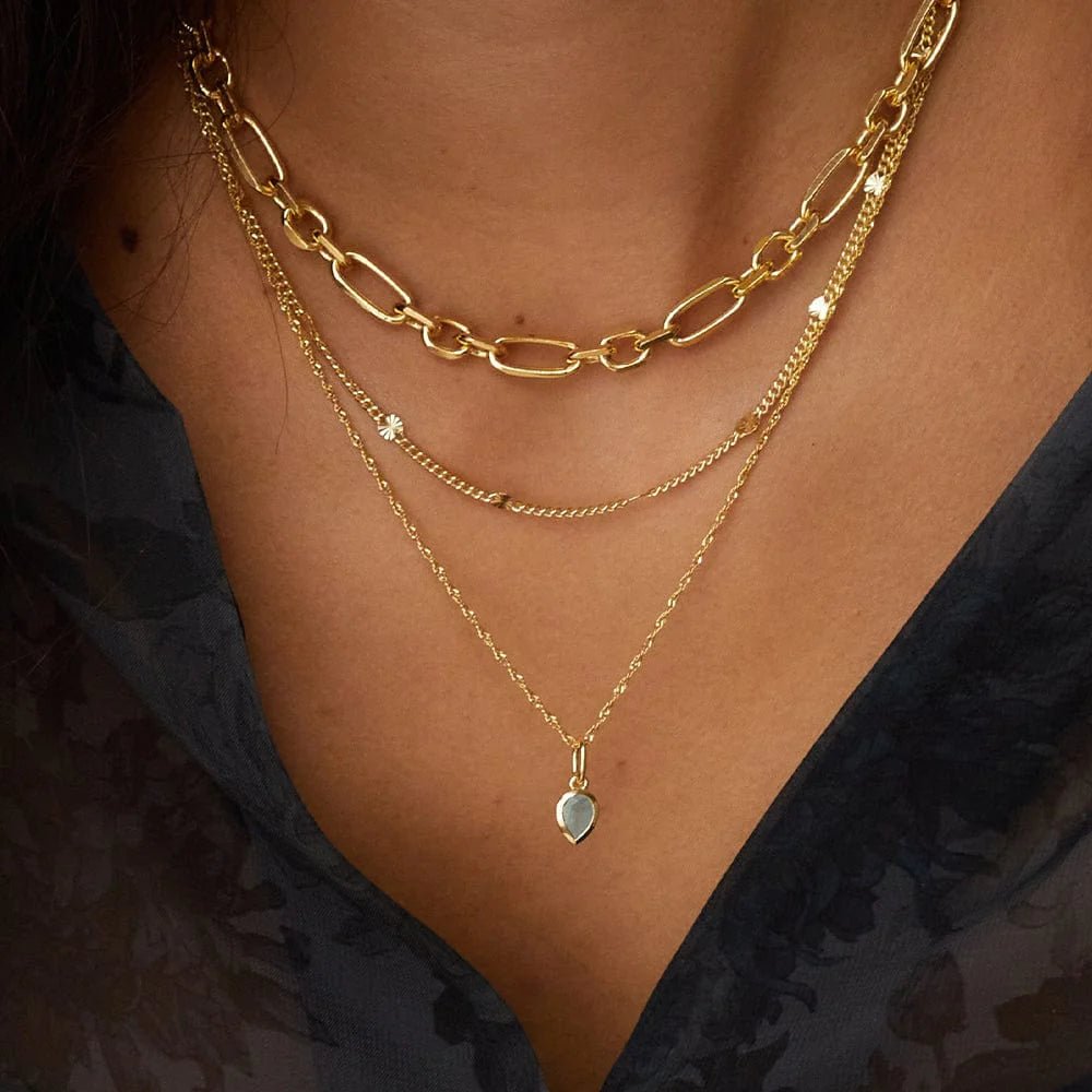 Daisy London Gold Aquamarine March Birthstone Charm Pendant - MococoDaisy LondonPBS15_GP5056104125311Charms & Links