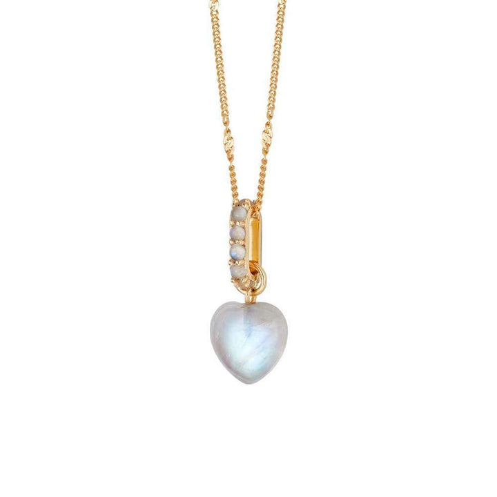 Daisy London Gold Beloved Moonstone Heart Drop Pendant - MococoDaisy LondonJN02_GPCharms & Pendants