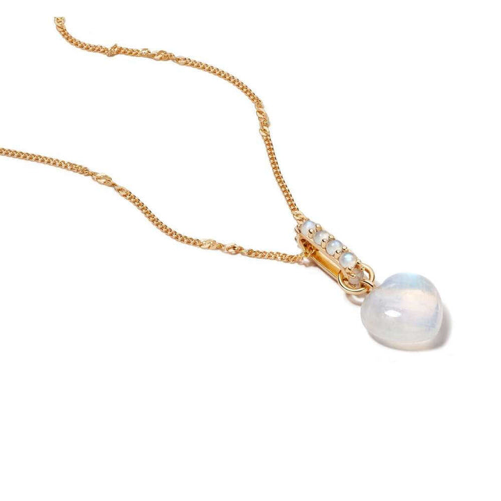 Daisy London Gold Beloved Moonstone Heart Drop Pendant - MococoDaisy LondonJN02_GPCharms & Pendants