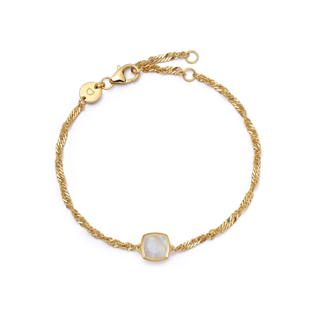 Daisy London Gold Birthstone Charm Bracelet with Gemstones - MococoDaisy LondonBSBR13_GP5056104138861Bracelets
