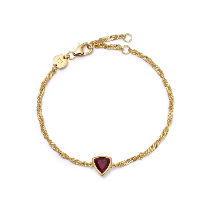 Daisy London Gold Birthstone Charm Bracelet with Gemstones - MococoDaisy LondonBSBR13_GP5056104138861Bracelets