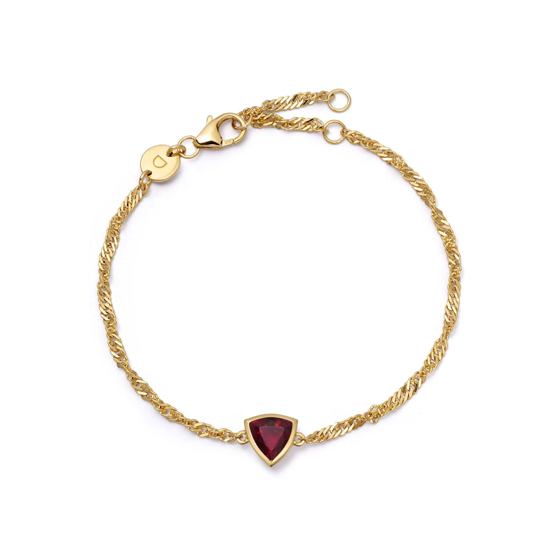 Daisy London Gold Birthstone Charm Bracelet with Gemstones - MococoDaisy LondonBSBR19_GP5056104138984Bracelets