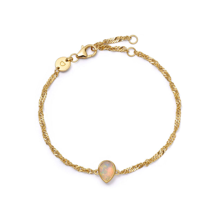 Daisy London Gold Birthstone Charm Bracelet with Gemstones - MococoDaisy LondonBSBR13_GP5056104138861Bracelets