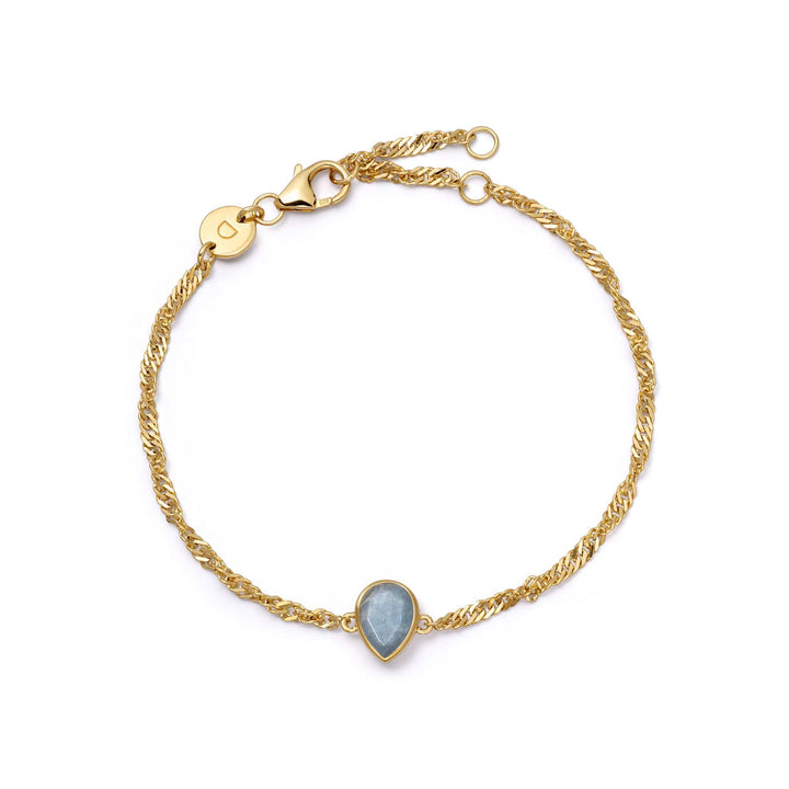 Daisy London Gold Birthstone Charm Bracelet with Gemstones - MococoDaisy LondonBSBR13_GP5056104138861Bracelets