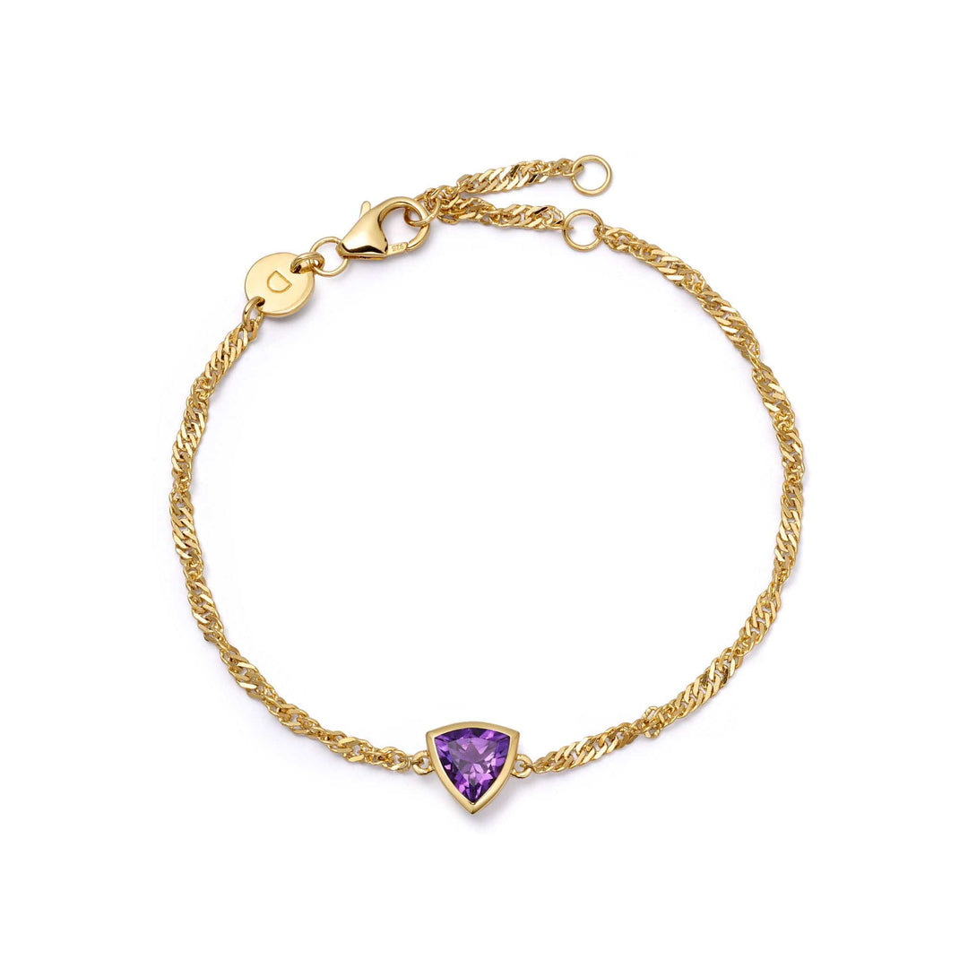 Daisy London Gold Birthstone Charm Bracelet with Gemstones - MococoDaisy LondonBSBR14_GP5056104138885Bracelets