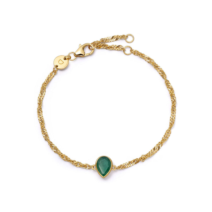 Daisy London Gold Birthstone Charm Bracelet with Gemstones - MococoDaisy LondonBSBR17_GP5056104138946Bracelets