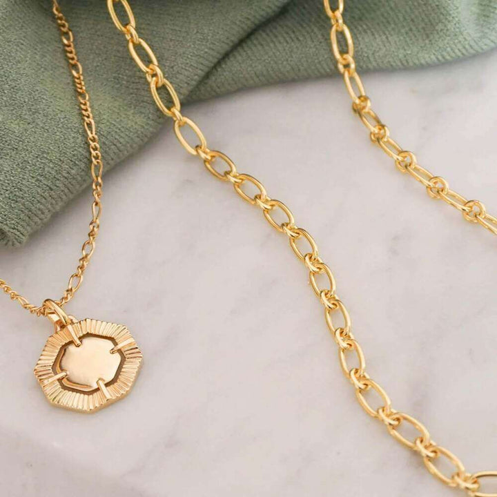 Daisy London Gold Chunky Linked Chain Necklace - MococoDaisy LondonNB8008_GPNecklaces
