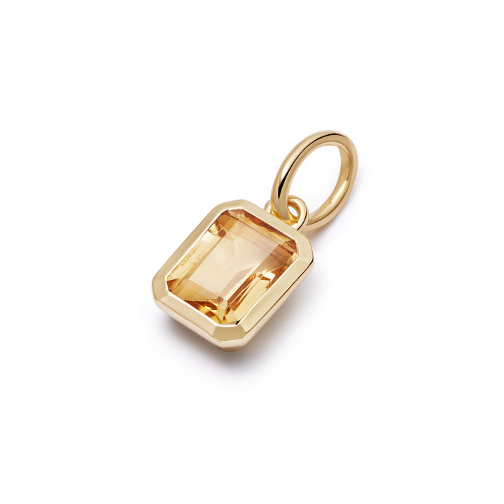 Daisy London Gold Citrine November Birthstone Charm Necklace - MococoDaisy LondonBS23_GPNecklaces