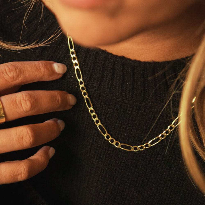Daisy London Gold Classic Figaro Chain Necklace - MococoDaisy LondonFIG20_GPNecklaces