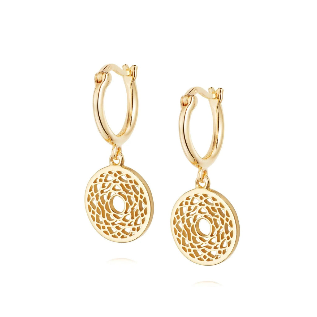 Daisy London Gold Crown Chakra Earrings