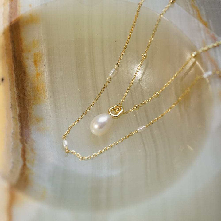 Daisy London Gold Double Pearl Necklace Layering Set - MococoDaisy LondonGSET143_GPJewellery Sets