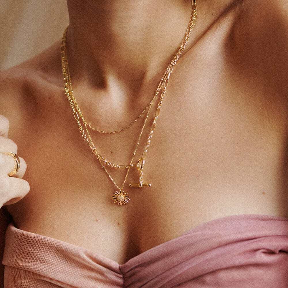 Daisy London Gold English Daisy Bobble Necklace - MococoDaisy LondonN2032_GPNecklaces