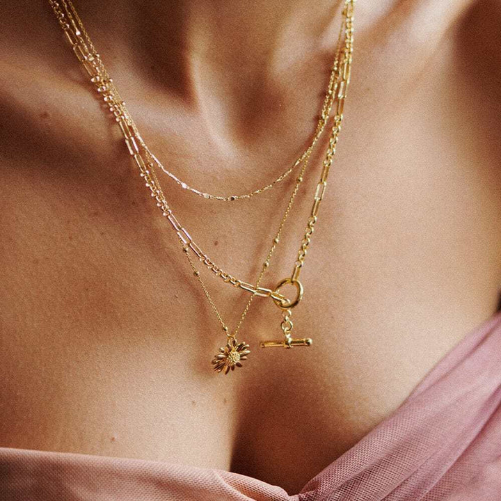 Daisy London Gold English Daisy Bobble Necklace - MococoDaisy LondonN2032_GPNecklaces