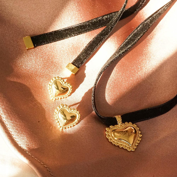 Daisy London Gold Engravable Bobble Heart Necklace - MococoDaisy LondonHTN03_GPNecklaces