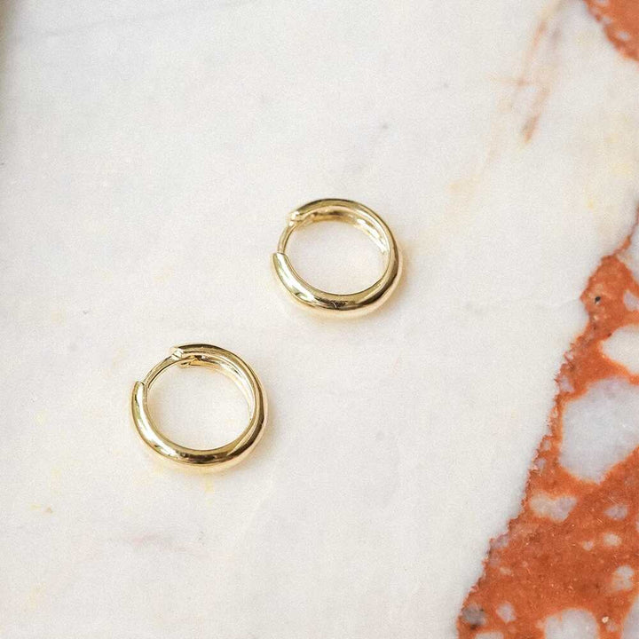 Daisy London Gold Essential Hoop Earrings Additional Image - 2