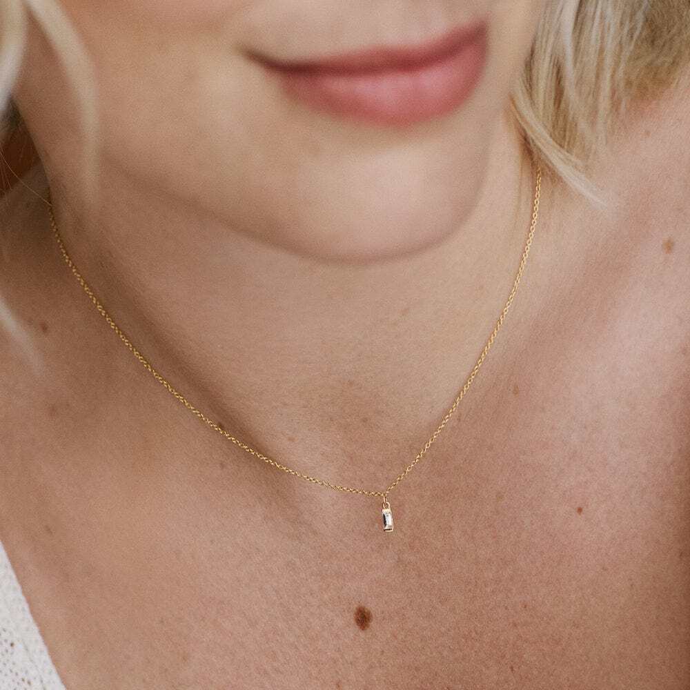 Daisy London Gold Estee Lalonde Fine Baguette Diamond Layering Set Additional Image - 4