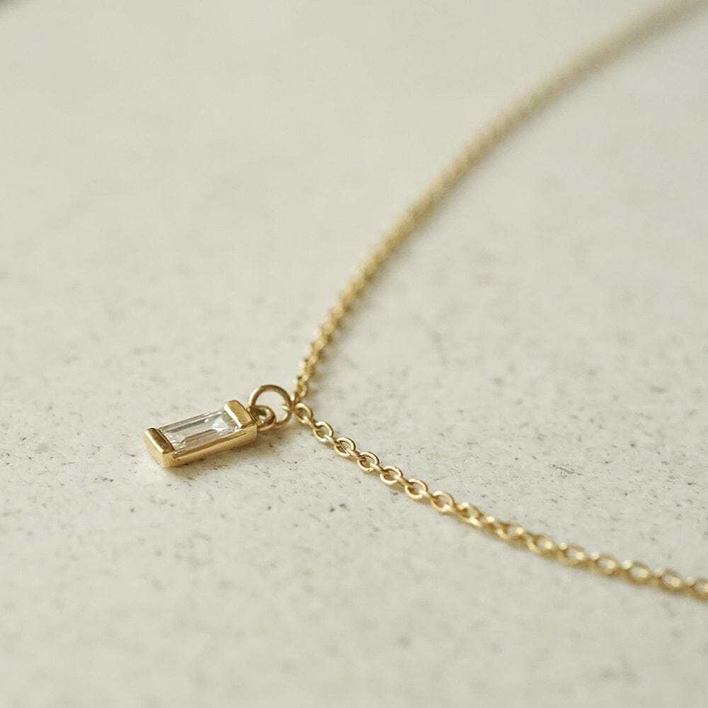 Daisy London Gold Estee Lalonde Fine Baguette Diamond Layering Set Additional Image - 5
