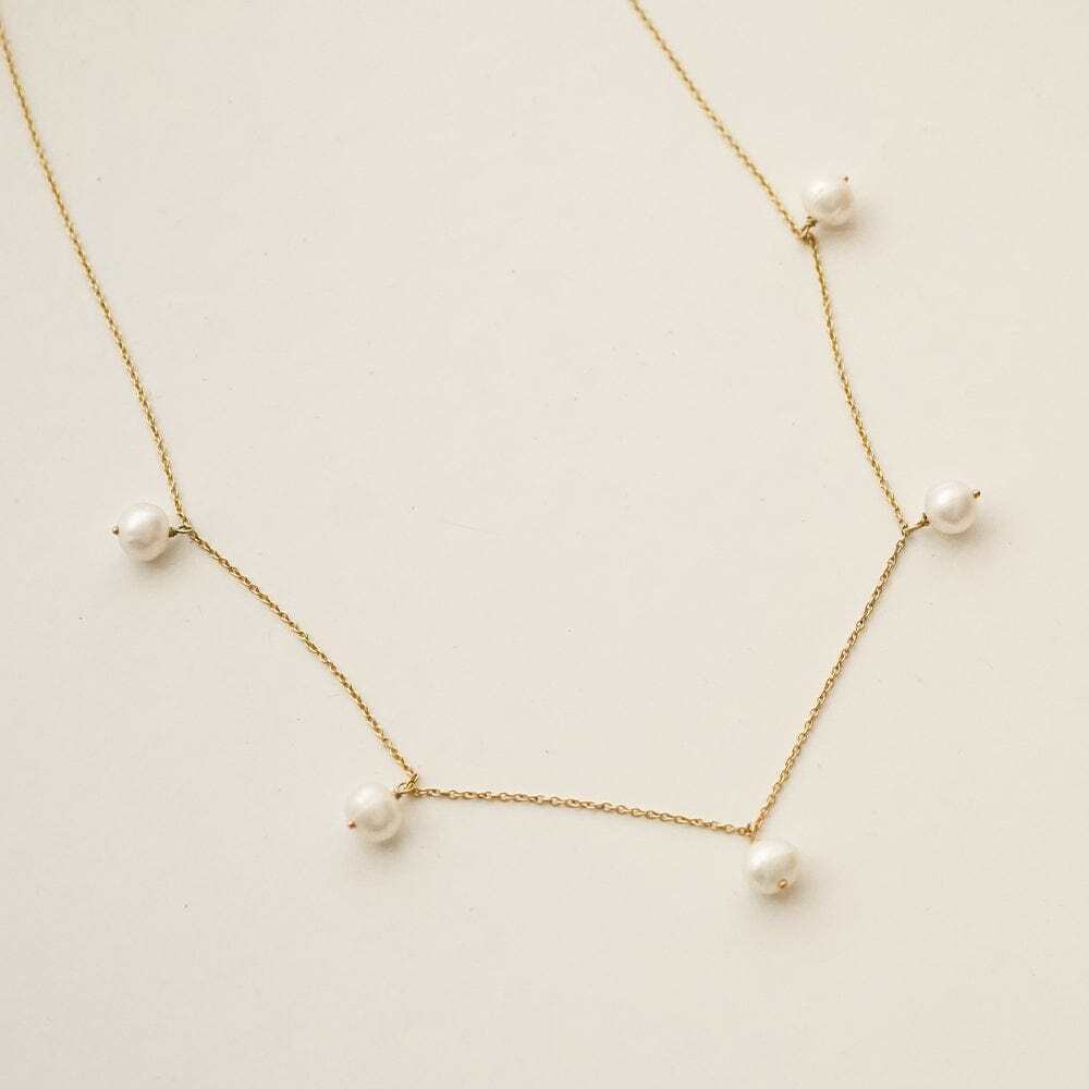 Daisy London Gold Estee Lalonde Fine Diamond And Pearl Layering Set Additional Image - 2